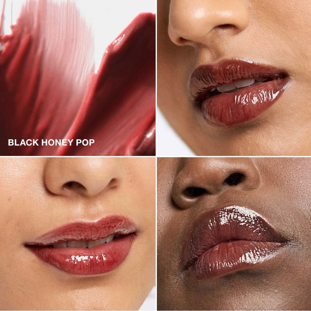 Clinique Pop Plush Creamy Lip Gloss Black Honey Pop NIB